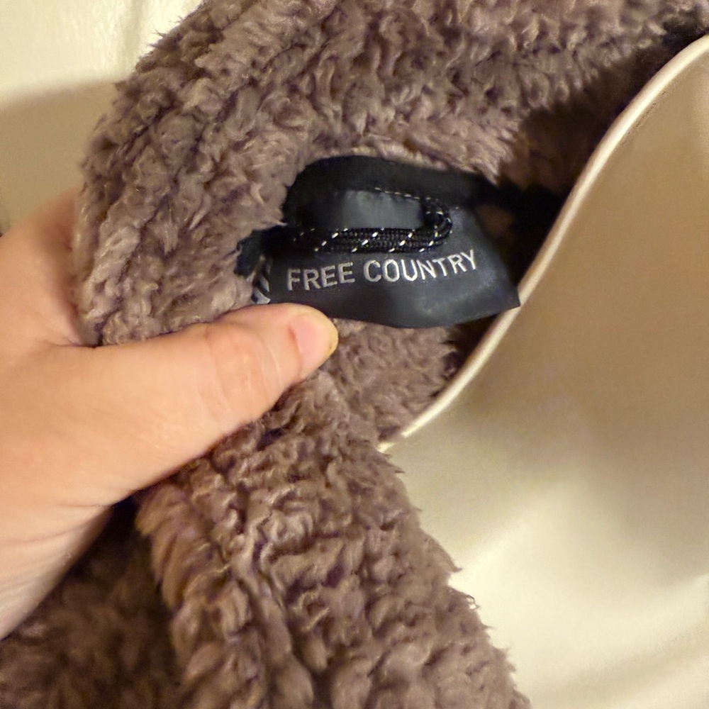 Free Country XXL furry fleece jacket